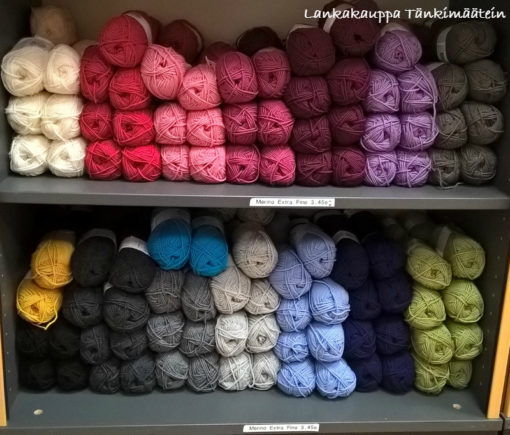 Drops Merino Extra Fine - paljon värivaihtoehtoja