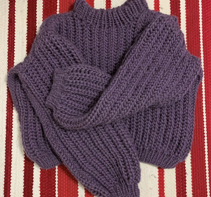 Venla-villapaita (RKNITS) Drops Snow -langasta